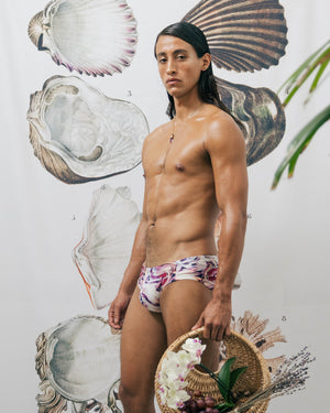MARBLE PURPLE Swimbrief