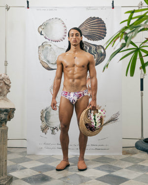 MARBLE PURPLE Swimbrief