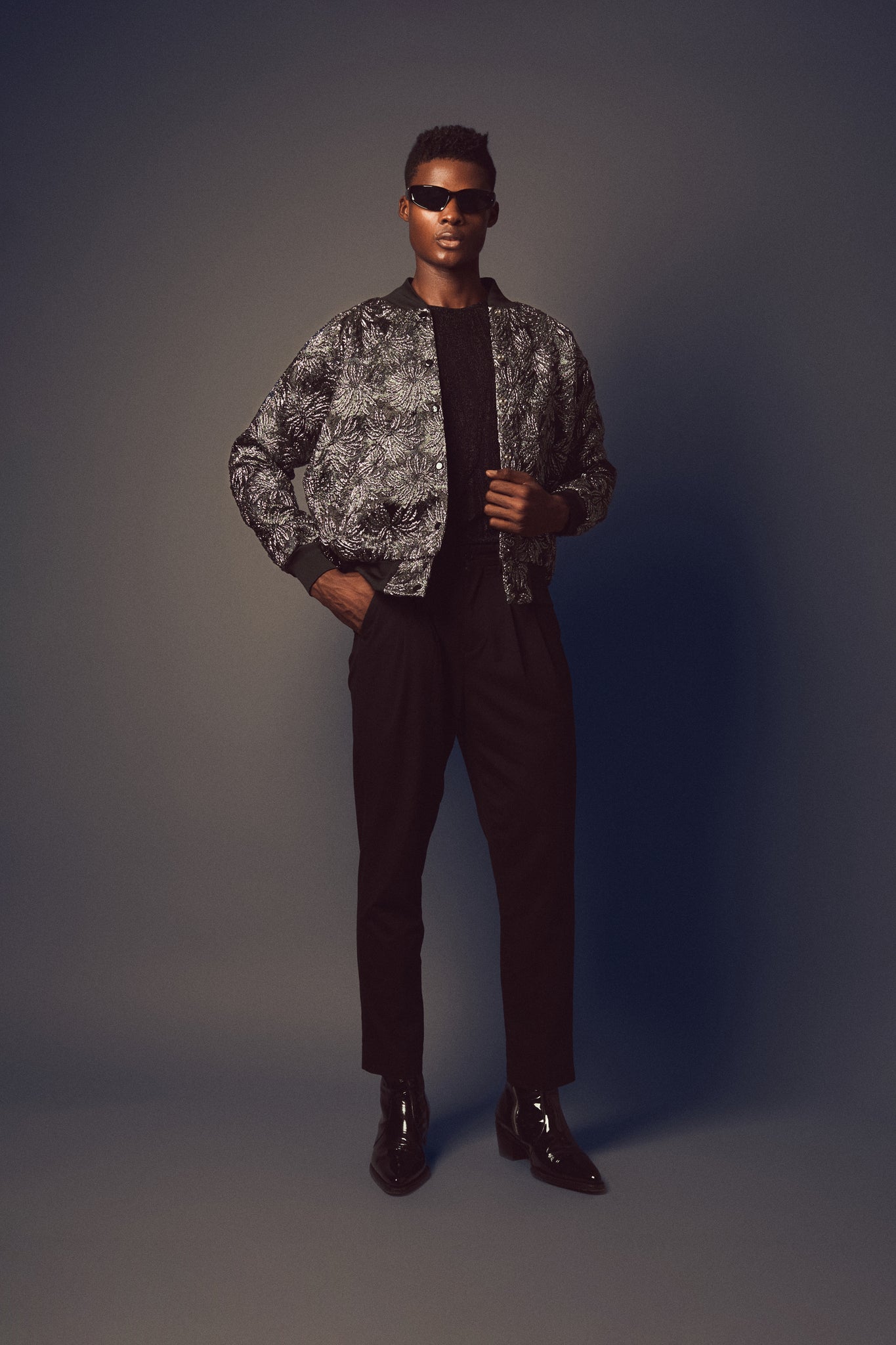 ATTALEA BLACK Bomber Jacket