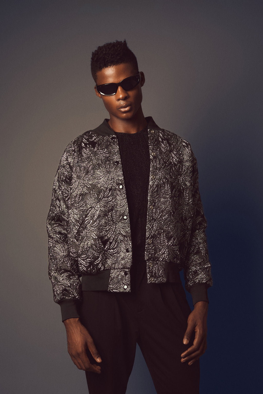 ATTALEA BLACK Bomber Jacket