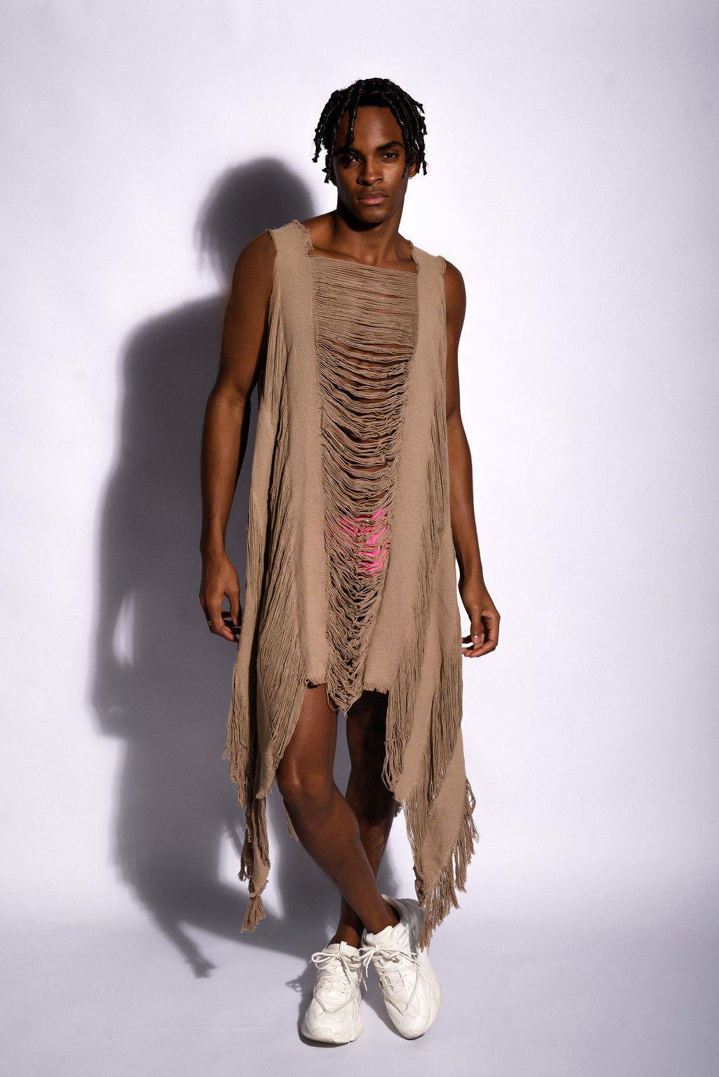 NUDE KNITTED Poncho