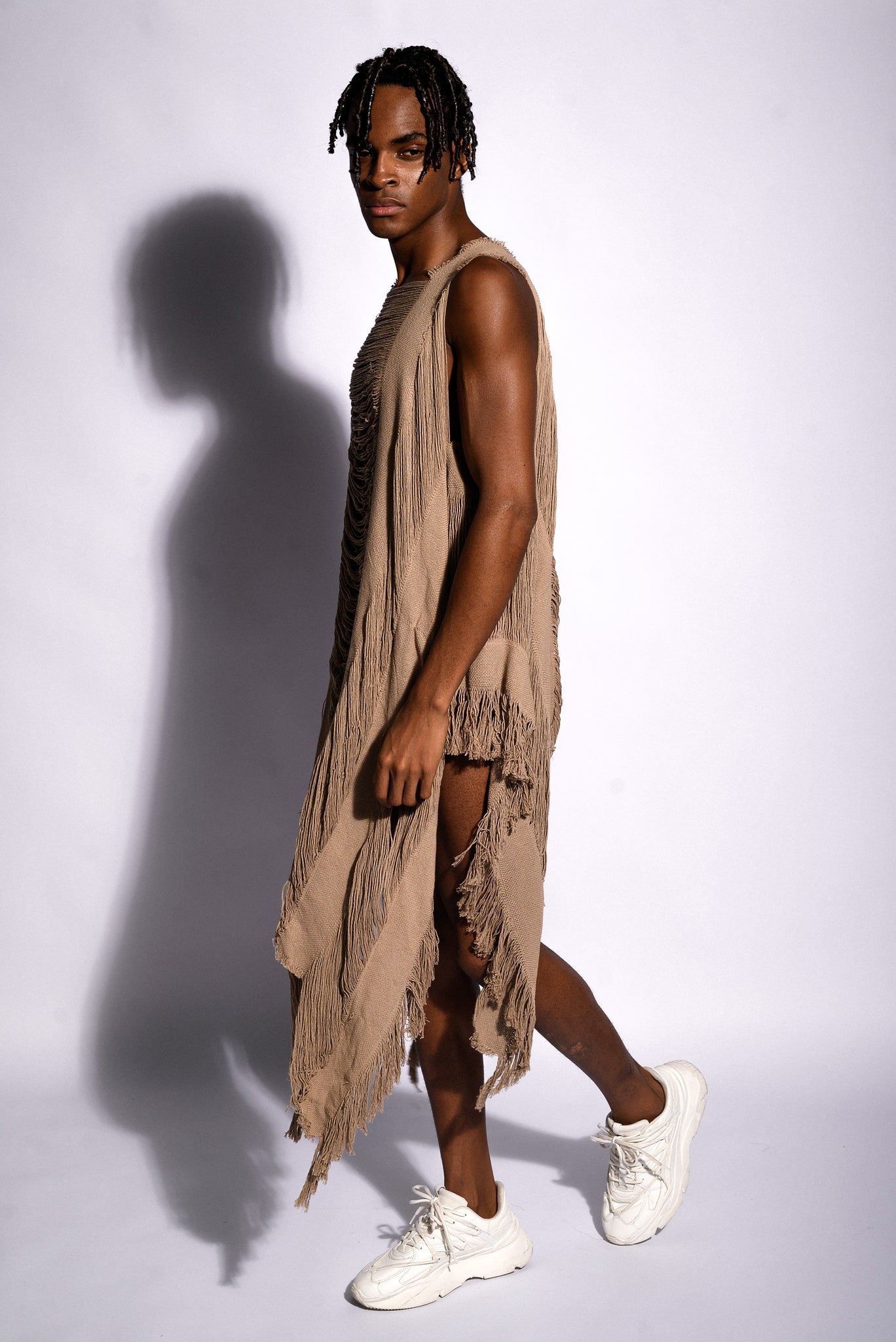 NUDE KNITTED Poncho