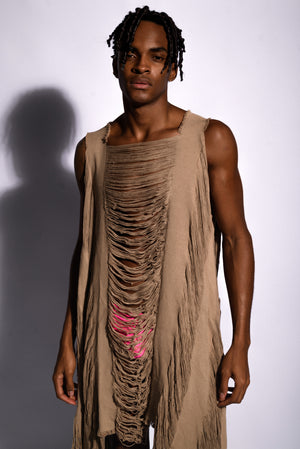 NUDE KNITTED Poncho